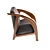 Contemporary Armchair: Stylish and Comfortable 3D model small image 3