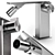 Elegant Stainless Steel Faucet 3D model small image 1