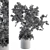 Concrete Pot Outdoor Tree Set 3D model small image 4