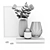 Elegant Ribbed Vase Set 3D model small image 4