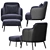  Stylish Leslie Armchair: Modern Design & Maximum Comfort 3D model small image 2