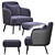  Stylish Leslie Armchair: Modern Design & Maximum Comfort 3D model small image 4