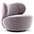 Comfort and Style: Bao Walter Knoll Armchair 3D model small image 1