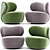 Comfort and Style: Bao Walter Knoll Armchair 3D model small image 2