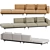 Muuto IN SITU 4-Seater Sofa: Versatile Modular Design 3D model small image 3