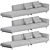 Muuto IN SITU 4-Seater Sofa: Versatile Modular Design 3D model small image 4