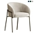 Luxuriously Chic Rimo Dining Chair 3D model small image 3