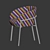 Luxuriously Chic Rimo Dining Chair 3D model small image 5
