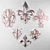 Elegant Fleur-de-Lis Sculpture 3D model small image 3