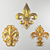 Elegant Fleur-de-Lis Sculpture 3D model small image 6