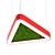 Moss Green Triangle OM Lamp 3D model small image 2