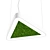 Moss Green Triangle OM Lamp 3D model small image 3