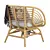 Stylish Rattan Armchair: Ikea Buskbo 3D model small image 6