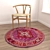 Versatile Round Carpets Set 3D model small image 4
