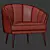 Elegant Maya Armchair 3D model small image 4