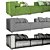 Modern BoConcept Carmo Sectional 3D model small image 4