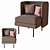 Modern Lounge Chair Bloke 3D model small image 2