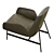 Elegant Steel Armchair: Okha Nicci 3D model small image 4