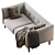 BLAZE Modern 3 Seater Sofa 3D model small image 3