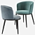 Elegant Eichholtz Filmore Dining Chair 3D model small image 2