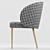 Elegant Upholstered Chair 3D model small image 4