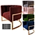 Corduroy Armchair: Five Color Options 3D model small image 4