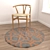 Round Carpets Set 77 - Versatile 6-Piece Collection 3D model small image 4
