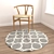 Round Carpet Set: Versatile and Realistic 3D model small image 4