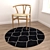 Versatile Round Carpet Set 3D model small image 4