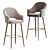 Sleek Magrib Barstool 3D model small image 2