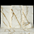 Luxury Gold Calacatta Tile: Texture Bundle 3D model small image 1