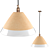 Zara Home Ceramic Ceiling Lamp 3D model small image 1