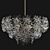 German Crystal Starburst Chandelier 3D model small image 1