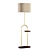 Gustav Floor Lamp: Modern Elegance in Brass & Walnut 3D model small image 1