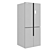 Hansa FY418.3DFXC: Dual-Door Display Refrigerator 3D model small image 4