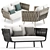 Tosca Sofa: Chic Comfort by Tribu 3D model small image 1