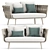 Tosca Sofa: Chic Comfort by Tribu 3D model small image 2