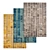 Premium Collection: Luxury Carpets Set 3D model small image 1