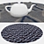 Round Carpets Set: Versatile and Detailed 3D model small image 3