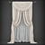 Elegant Sheer Panel Curtains 3D model small image 1