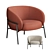 Modern Rimo Armchair: Sleek Design 3D model small image 1