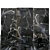 Elegant Black Marble Slabs: 8 Textures with High Gloss 3D model small image 2