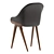 Potocco LYZ 918 G - Elegant and Compact Dining Chair 3D model small image 4