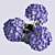 Elegant Hydrangea Branches Vase 3D model small image 8
