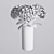 Elegant Hydrangea Branches Vase 3D model small image 16