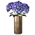 Elegant Hydrangea Branches Vase 3D model small image 20