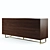 Modern Geome 180 Sideboard - Oak & Walnut 3D model small image 4