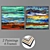 Gallery Collection: 2 Paintings with 4 Frame Options 3D model small image 1