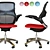 Sleek Fabric Modern Office Chair 3D model small image 2