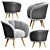 Modern Comfort Armchair: 2015 Edition 3D model small image 3